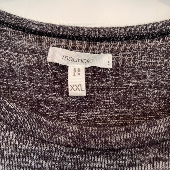 Black soft sweater top with lace. - Picture 12 of 12